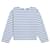 Céline CELINE Long Sleeve Striped Jersey Sailor Top White/Blue TXS Multiple colors Cotton  ref.1177205