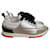 Hermès Sneakers Silvery Leather  ref.1177220