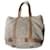 VANESSA BRUNO L shearling and leather tote bag Beige Polyester  ref.1177229