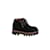 Sartore Boots Noir Nero Pelliccia ecologica  ref.1177451