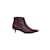 Anine Bing Leather boots Dark red  ref.1177456