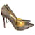 Salto T GIANVITO ROSSI.eu 41 Glitter Dourado  ref.1177518