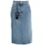 Autre Marque Blauer Jeans-Midirock von Dolce & Gabbana mit Seitenschlitzen Baumwolle  ref.1177532