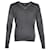 Dolce & Gabbana Suéter D&G com decote em V em algodão cinza  ref.1177692