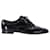 Zapatos brogue con cordones de Prada en charol negro Cuero  ref.1177716