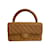Chanel CC Matelasse Top Handle Bag Brown Leather Lambskin  ref.1177755
