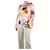 Autre Marque Top manga flare estampado floral multicolorido - tamanho L Multicor Viscose  ref.1177817