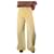 Marni Pantalon large en velours côtelé jaune - taille UK 10 Coton  ref.1177820