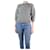 Louis Vuitton GREY 3/4 sleeve wool-blend jumper - size L  ref.1177845