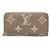 Zippy Cartera con cremallera gigante Empriente con monograma marrón de Louis Vuitton Castaño Gris pardo Cuero  ref.1177911