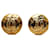 Chanel Gold CC Clip On Earrings Golden Metal Gold-plated  ref.1177927