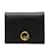 F est le portefeuille compact en cuir à deux volets Fendi 8MO837 Veau façon poulain Noir  ref.1178002