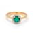 Autre Marque Anello d'oro, Brillante e Smeraldo Verde