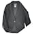 Chanel CC Jewel Gripoix Buttons Grey Tweed Jacket Black Wood  ref.1178036