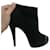 Cambon Chanel Ankle platform boots Black Suede Patent leather  ref.1178062