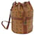 MCM Vicetos Logogram Shoulder Bag PVC Brown Black Auth ki3819  ref.1178086