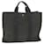 Hermès HERMES Her Line Hand Bag Canvas Gray Auth bs10538 Grey Cloth  ref.1178118