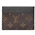 Tarjetero Louis Vuitton con monograma reciclado Castaño - vista 2