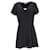 Tommy Hilfiger Womens Flare Fit V Neck Dress in Black Polyester  ref.1178792