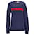 Tommy Hilfiger Herren-Pullover aus kontrastierendem Frottee-Logo Marineblau Baumwolle  ref.1178816