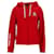 Tommy Hilfiger Damen-Kapuzenpullover mit Logo und Reißverschluss Rot Baumwolle  ref.1178878