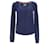 Tommy Hilfiger Womens Long Sleeve Knit Top Navy blue Viscose Cellulose fibre  ref.1178893