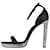 Saint Laurent Black bejewelled sandal heels - size EU 41 Leather  ref.1178912