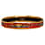 Hermès Brazalete de esmalte estrecho rojo Hermes Roja Metal  ref.1178995