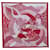 Hermès Sciarpa di seta Hermes rossa A Travers Champs Rosso Panno  ref.1179006