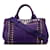 Bolso satchel Prada Canapa Bijoux morado Púrpura Lienzo Paño  ref.1179033