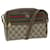 GUCCI GG Canvas Web Sherry Line Shoulder Bag PVC Beige Red Green Auth 61350  ref.1179132