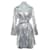 Autre Marque Coats, Outerwear Silvery Leather  ref.1179242