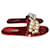 MIU MIU  Sandals T.eu 39 velvet Red  ref.1179245