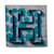 Bleu Hermès H20 Foulards en soie rayée  ref.1179269
