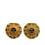 Clipe Chanel CC dourado em brincos Banhado a ouro  ref.1179277