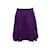 Autre Marque Chado violet foncé par Ralph Rucci Jupe en laine plissée Taille US S  ref.1179286