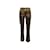 Pantaloni a righe Romeo Gigli vintage dorati e multicolor taglia EU 36 D'oro Sintetico  ref.1179295