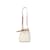 Bolso bombonera de punto de ochos de Polo Ralph Lauren en color marfil y tostado Camello Lienzo  ref.1179324