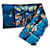 Hermès Les Minéraux Soie Bleu Multicolore  ref.1179336