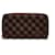 Louis Vuitton Brown Damier Ebene Paillettes Zippy Wallet Cloth  ref.1179515