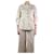 Miu Miu Cream button-up peplum jacket - size UK 12 Cotton  ref.1179547