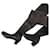 CHANEL Overknee-Stiefel aus schwarzem Leder mit Reißverschluss vorne  ref.1179577