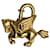 Hermès Pégaso Dourado Banhado a ouro  ref.1179584