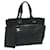 CHANEL Paris Biarritz MM Tote Bag Coated Canvas Black CC Auth ep2523 Cloth  ref.1179628