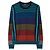 Paul Smith Gestreifter Colour-Block-Pullover aus Wollmischung Mehrfarbig Mehrfarben