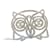 Chanel owl brooch Silvery Steel  ref.1179771