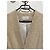 Chaqueta Blazer Sandro Beige de Algodón y Lino - vista 3
