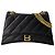 Borsa a tracolla Crush Chain M - Balenciaga - Pelle - Nera
