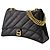 Borsa a tracolla Crush Chain M - Balenciaga - Pelle - Nera - vista 2