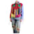 Gucci Chaqueta de ante con flecos en la parte superior multicolor - talla UK 14 Cuero  ref.1180015
